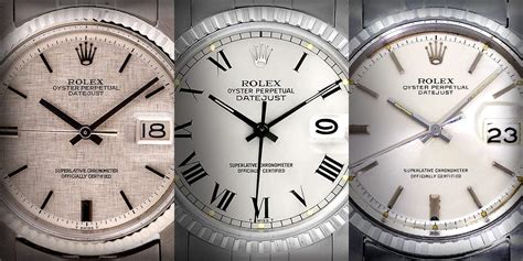 rolex dials by year